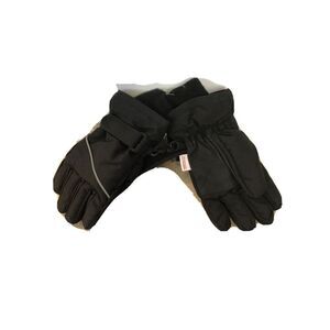 NEW The Childrens Place Ski Snow Gloves Black S Thermolite Insulated Lined Fleec